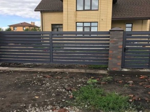 Забор жалюзи 72 метра фото в Перевозе