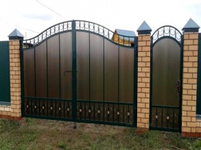 Кованые заборы с поликарбонатом 12 метров фото в Перевозе