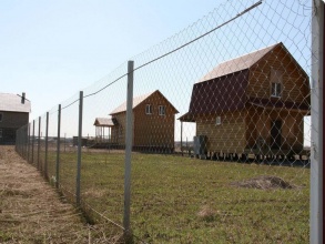 Забор из сетки рабицы в натяг с протяжкой арматуры 150 метров фото в Перевозе