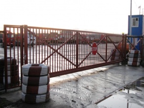 Решетчатые ворота откатные - пример 12 фото в Перевозе